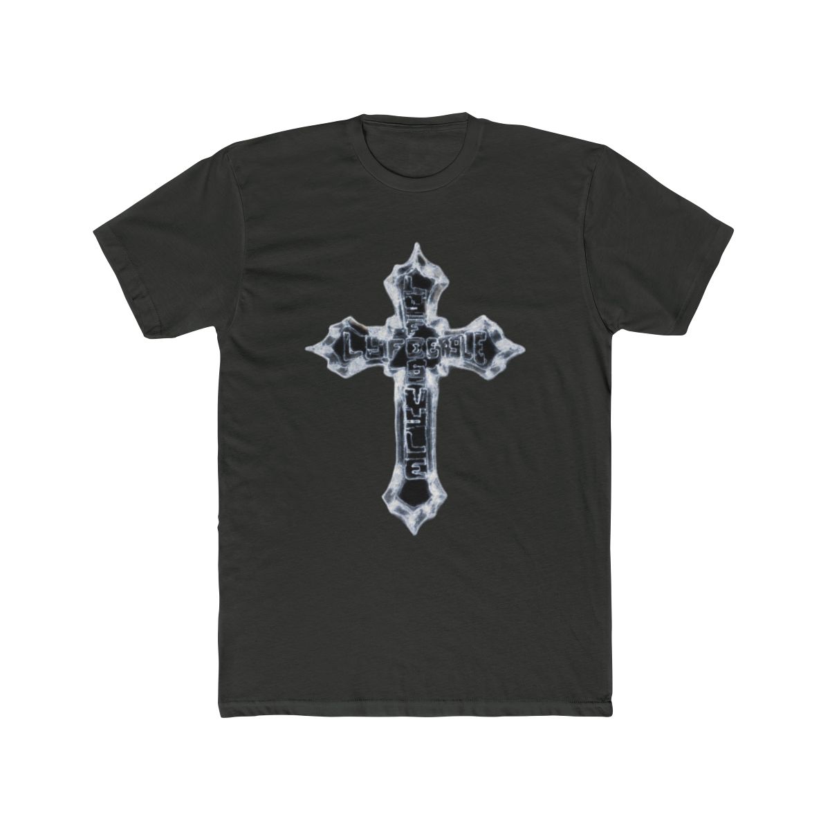 Yeat Lyfestyle Cross Tee Album Merch T-Shirts - All Sizes - alternate angle 5, merchandise