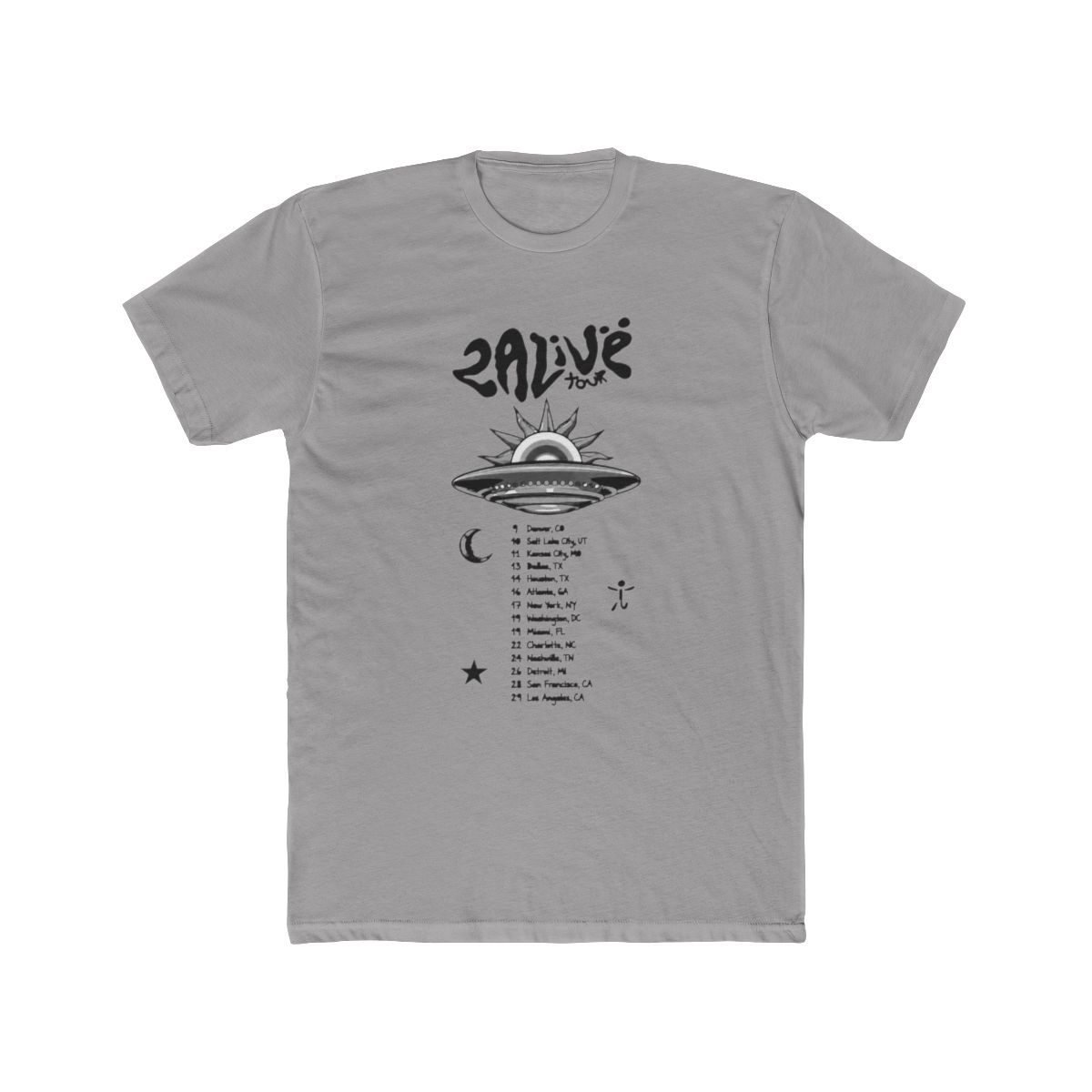 Yeat 2 Alivë Tour T Shirt merch (medium) - alternate angle 2, merchandise