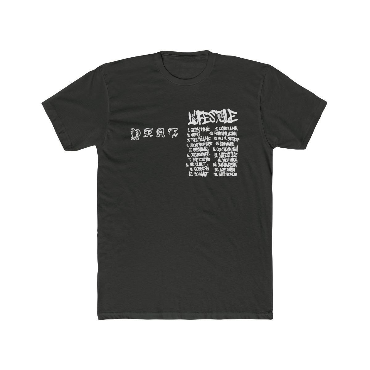 Yeat Lyfestyle Merch T Shirt 2093 Album Short Sleeve Cotton Tee Women Men Streetwear Tops Hip Hop Clothes (XX-Small,Black) - alternate angle 5, merchandise