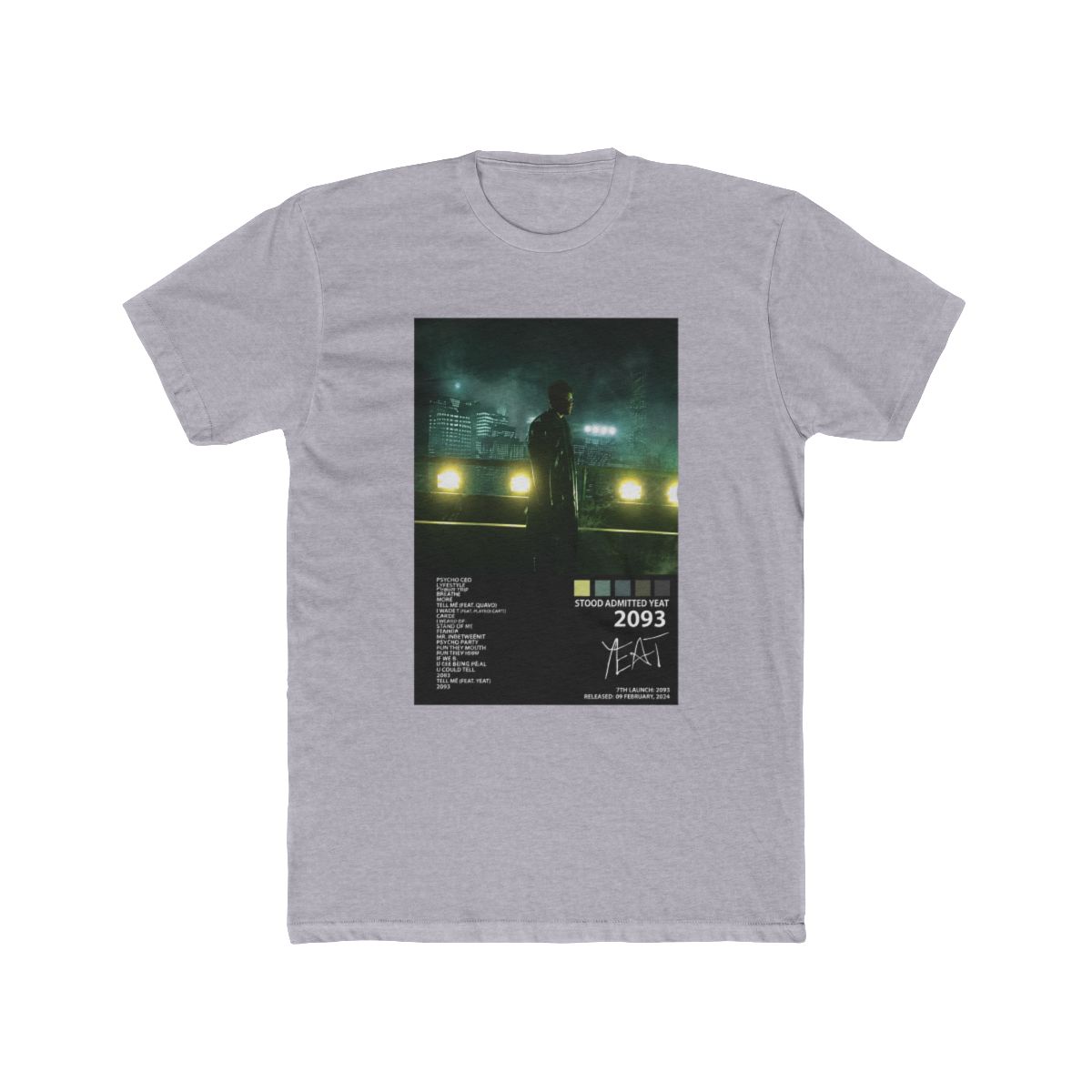 Yeat 2093 Album T Shirt Merch Summer Shirt For Women/Men O-neck Short Sleeve Tshirt Rapper Streetwear