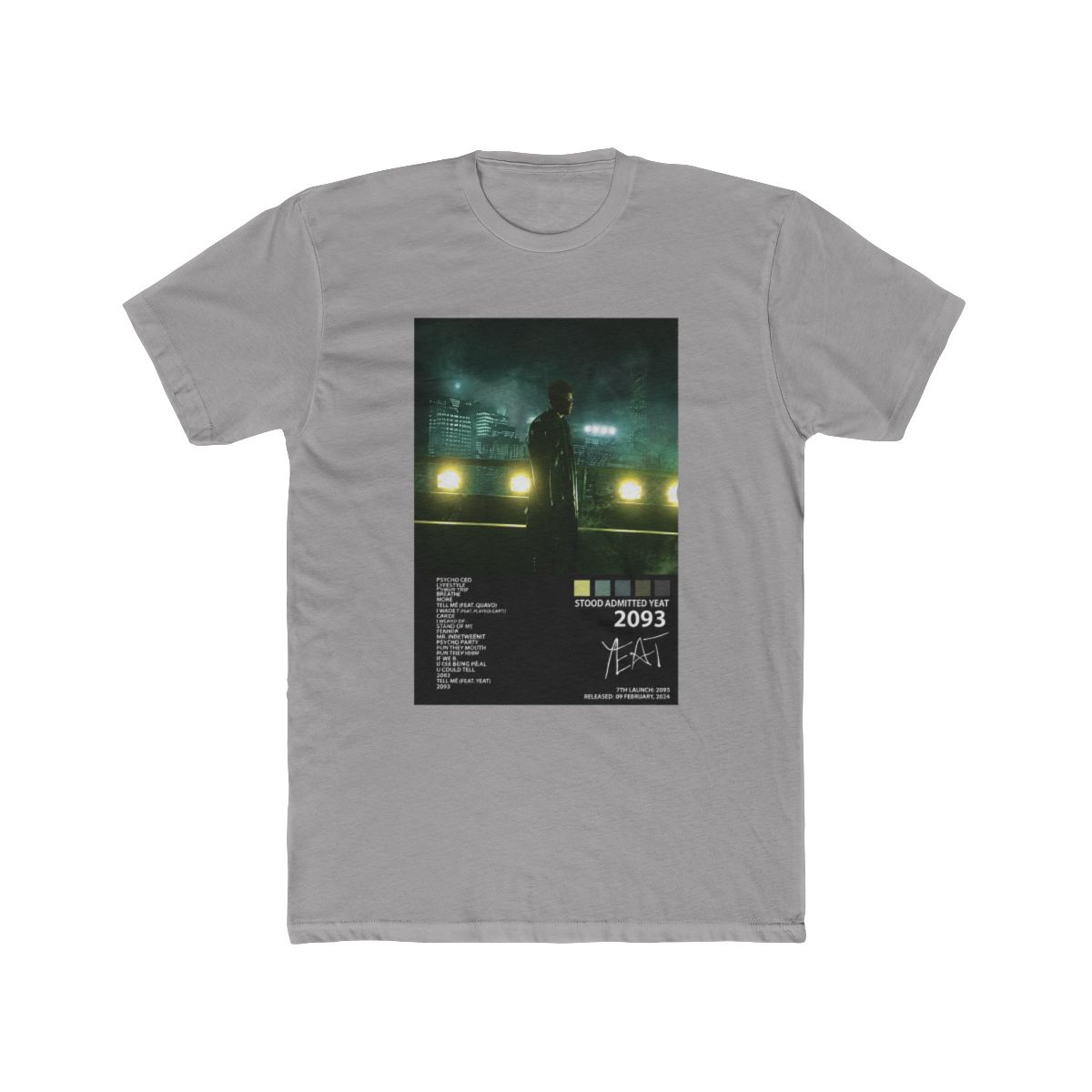 Yeat 2093 Album T Shirt Merch Summer Shirt For Women/Men O-neck Short Sleeve Tshirt Rapper Streetwear - Official T-Shirts merchandise